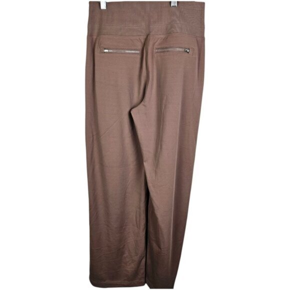 Athleta Venice Colorblock Wide Leg Pants Rustic Beige White Size Small - Picture 7 of 11